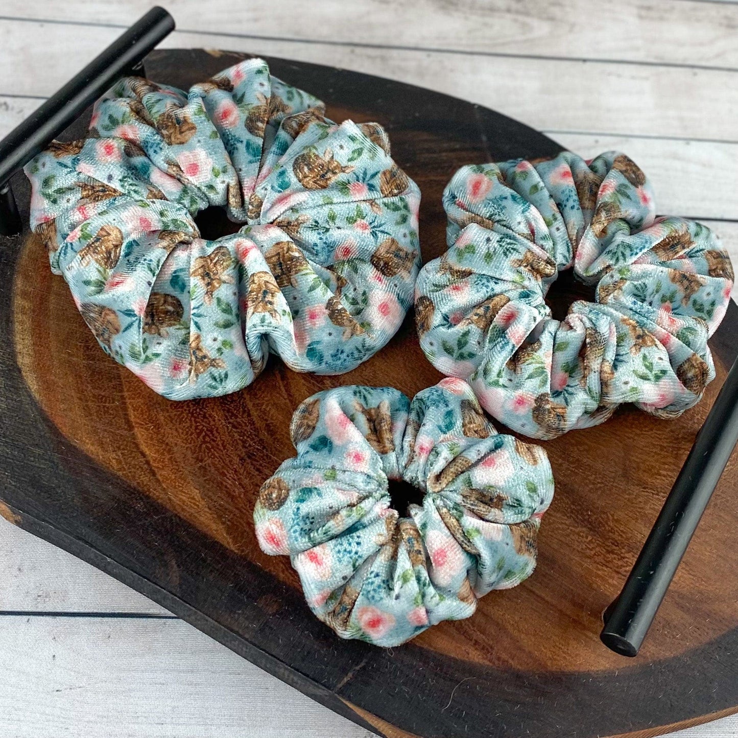 Woodland Velvet Scrunchie