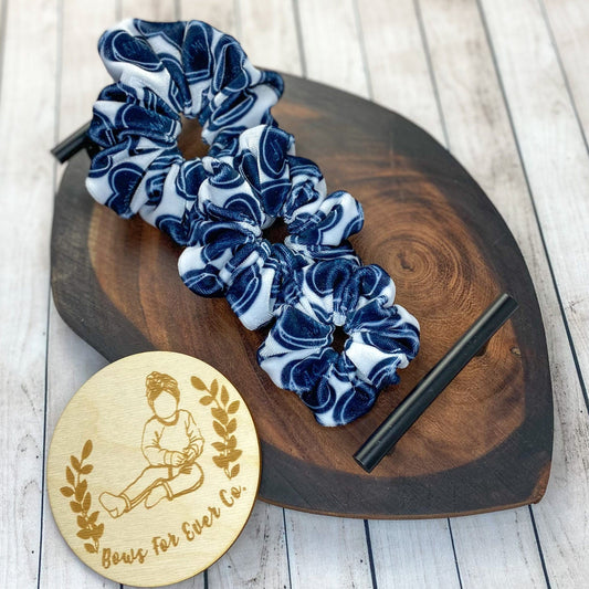 Velvet Anti Valentine Hearts Scrunchie
