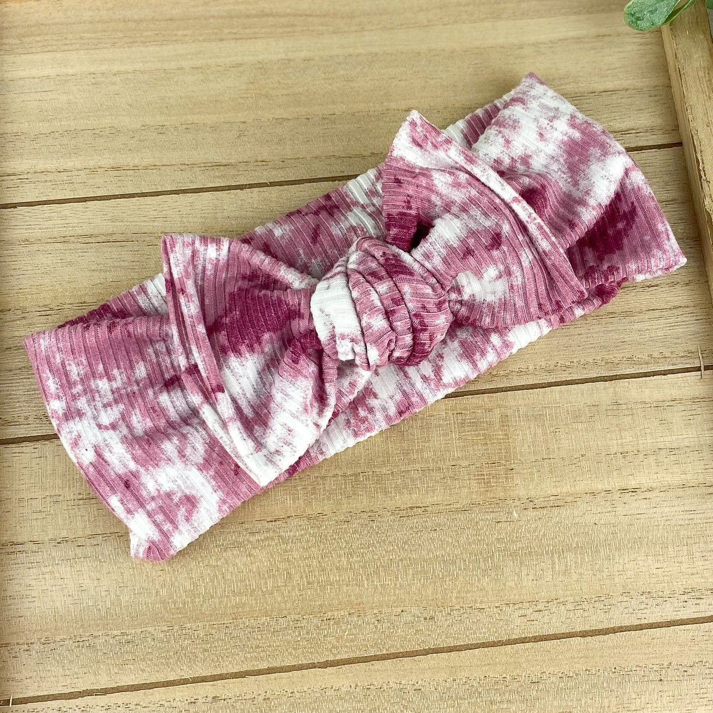 Ribbed Tie Dye Chunky Knot Headwraps