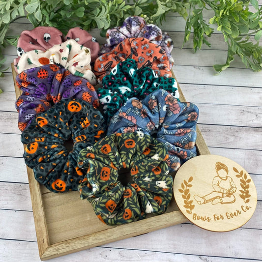 Halloween Velvet Scrunchie