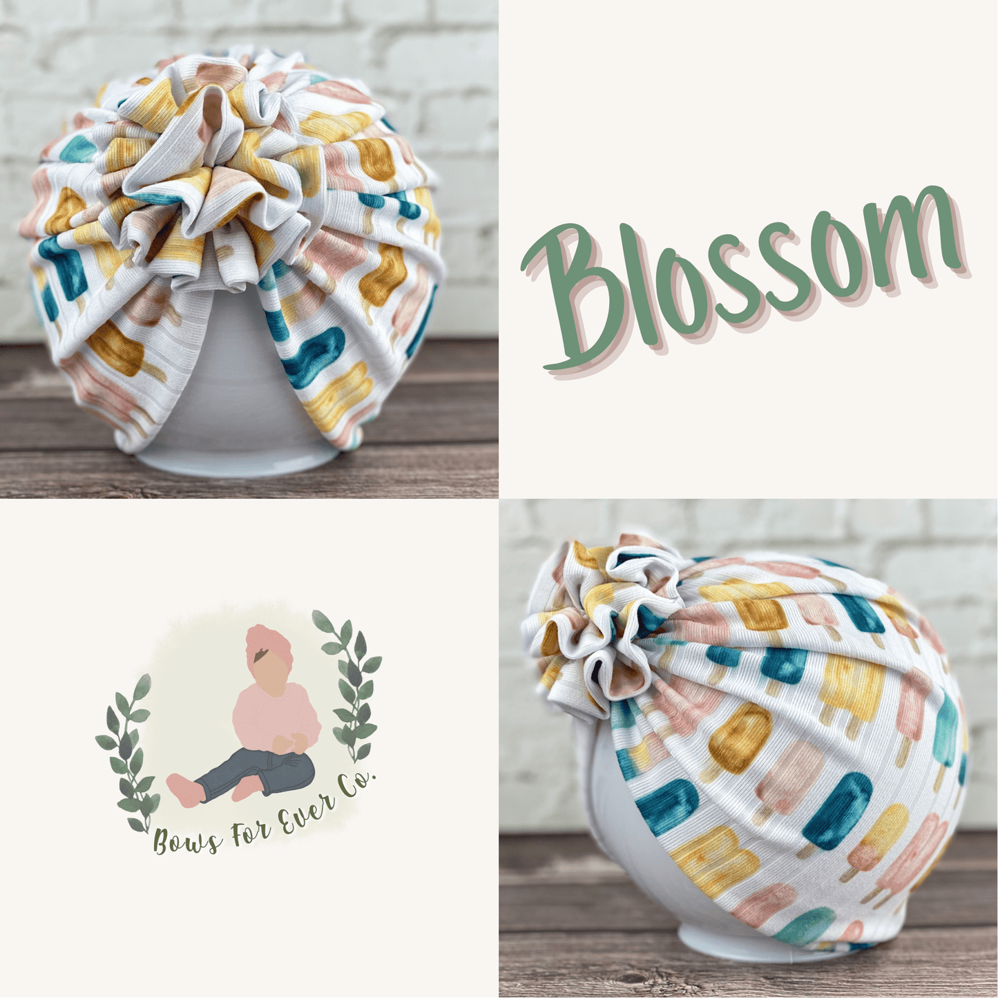Ribbed Popsicles Turban