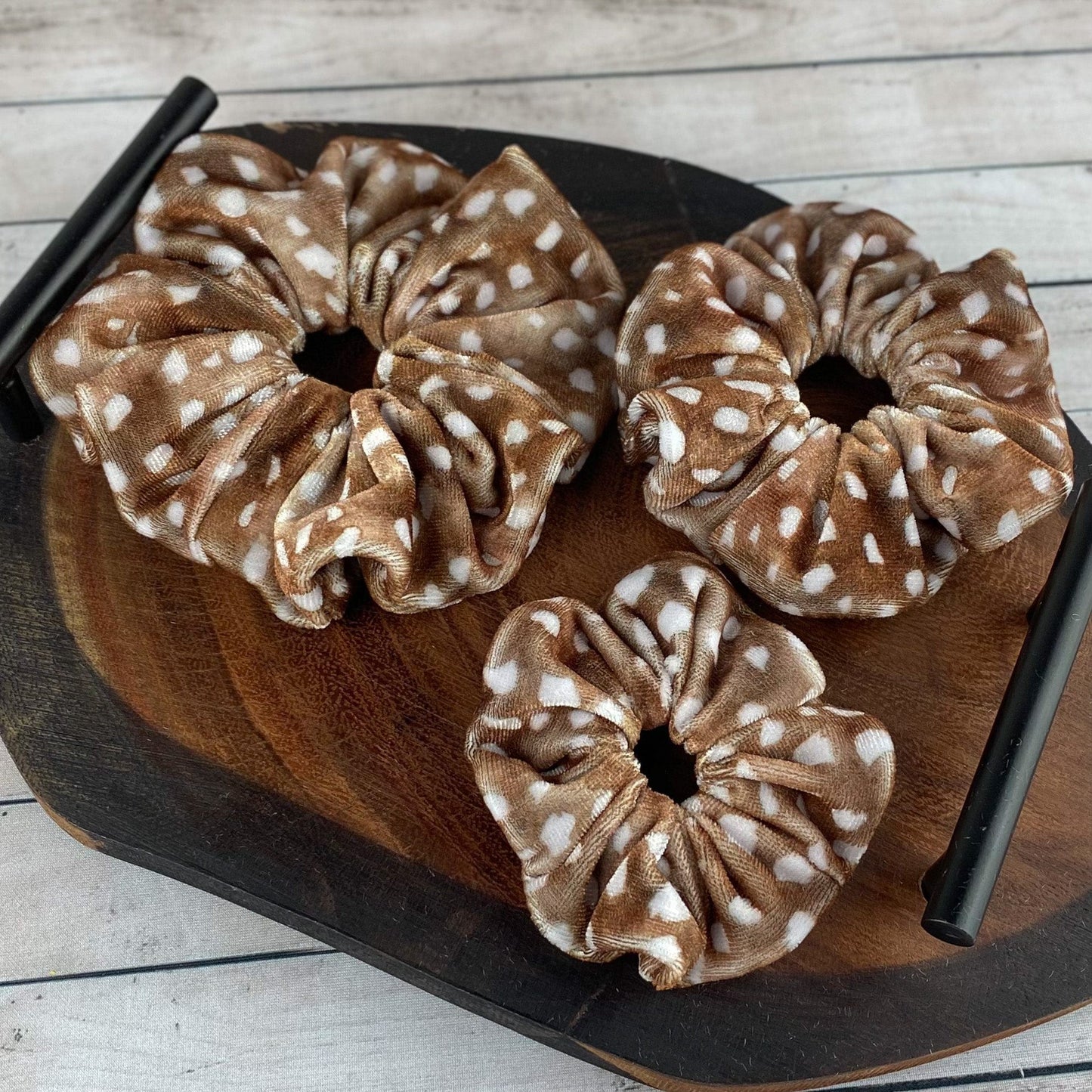 Woodland Velvet Scrunchie