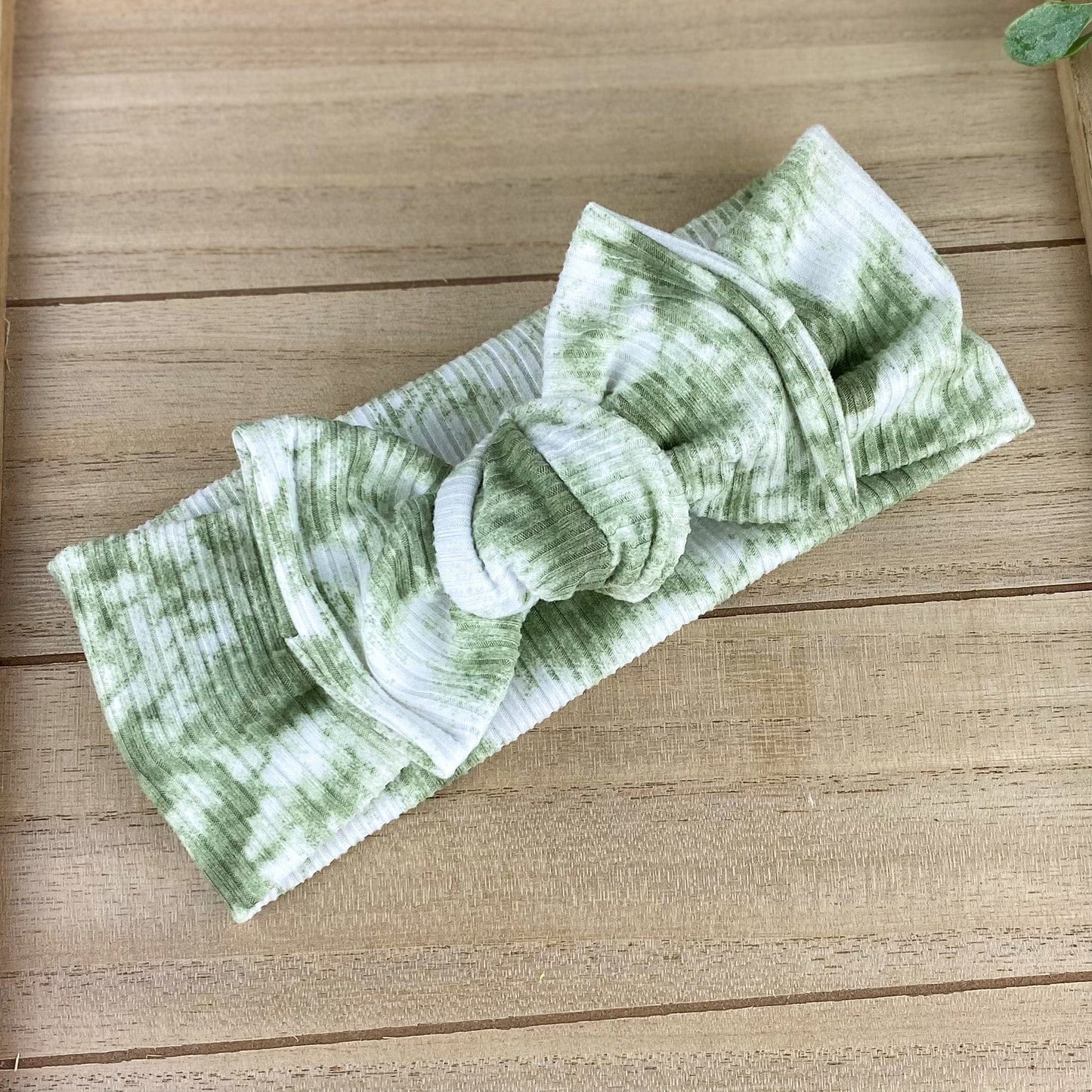 Ribbed Tie Dye Chunky Knot Headwraps