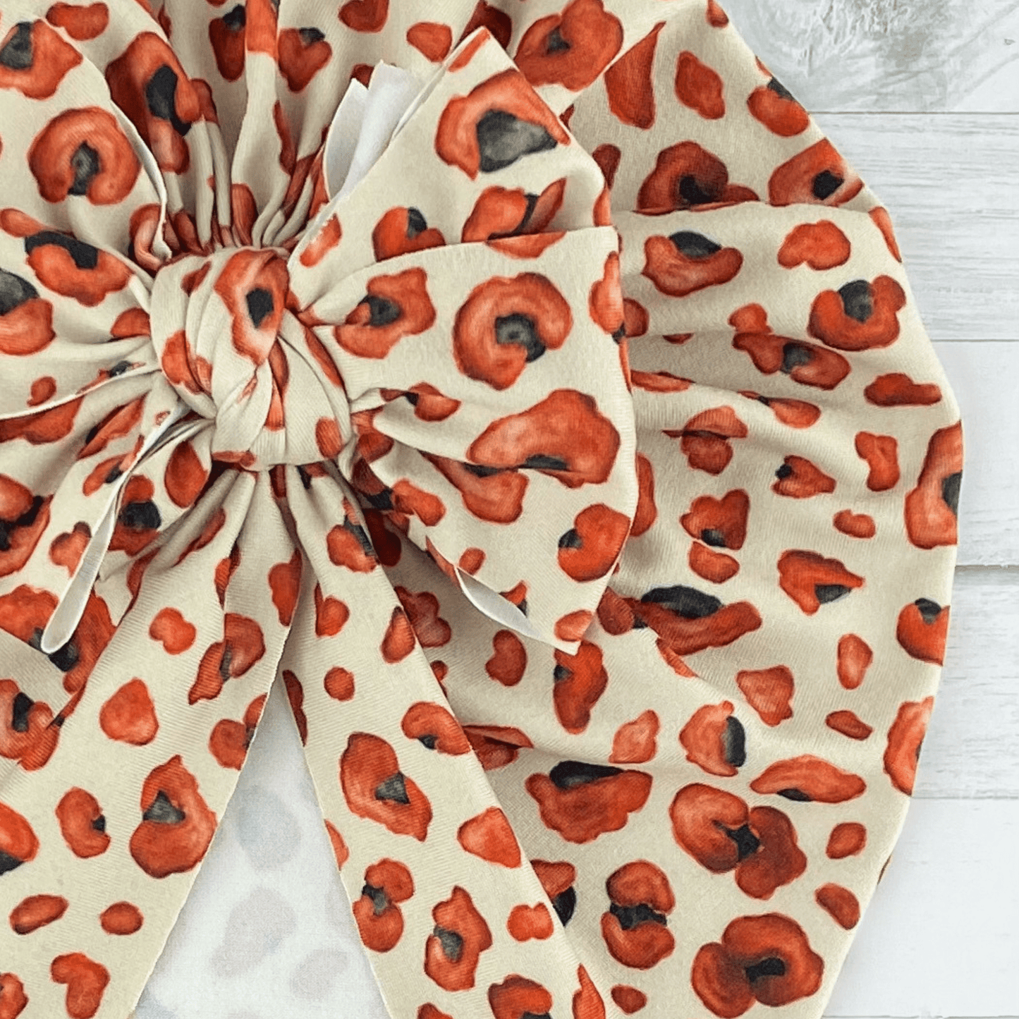 Rust Black Cheetah Turban