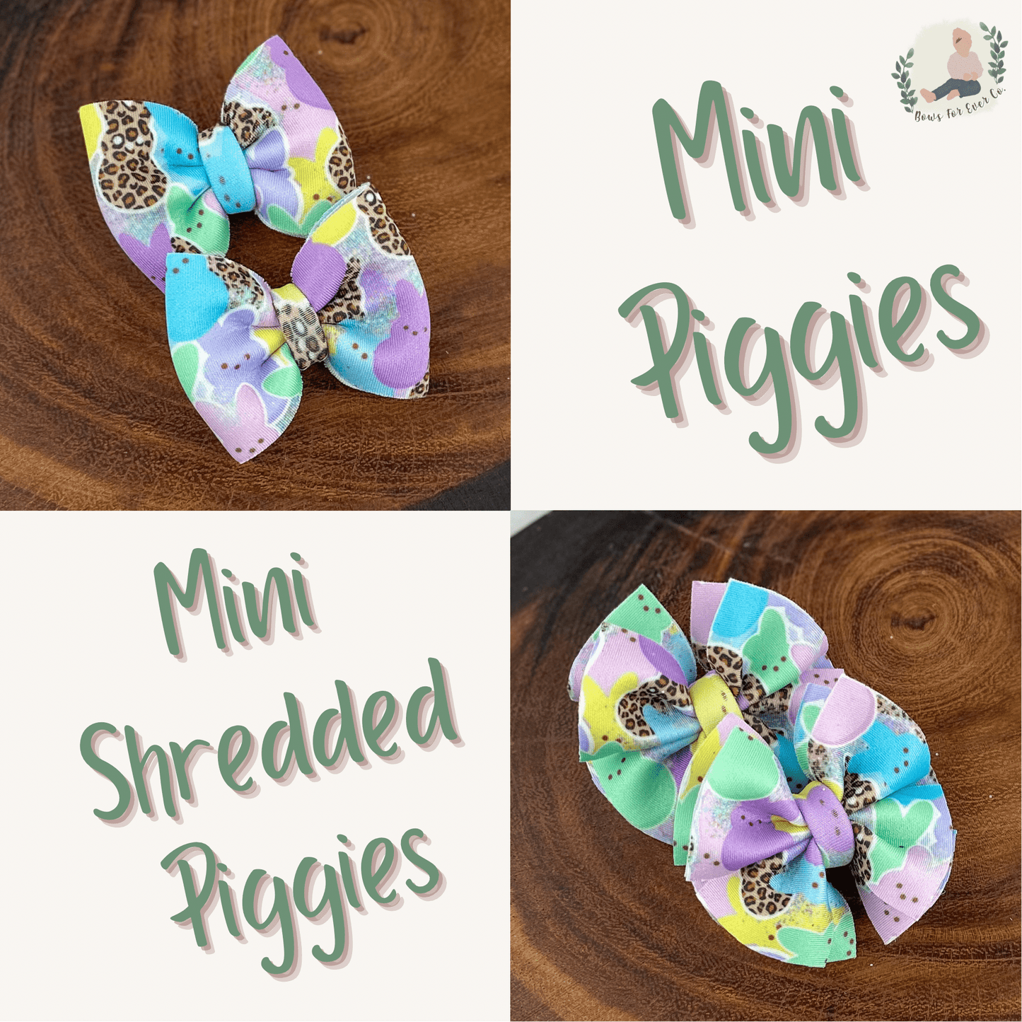 Cheetah Peeps Puff Bow