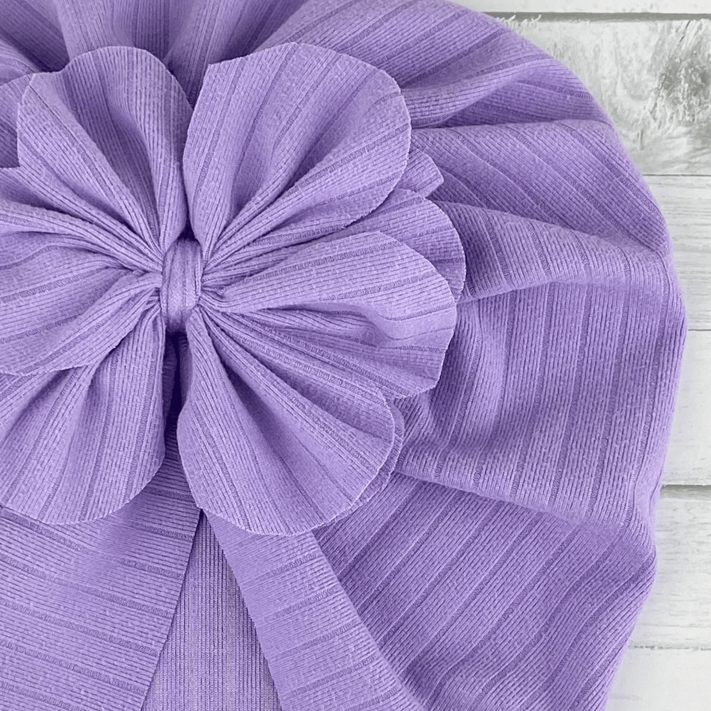 Ribbed Lilac Turban