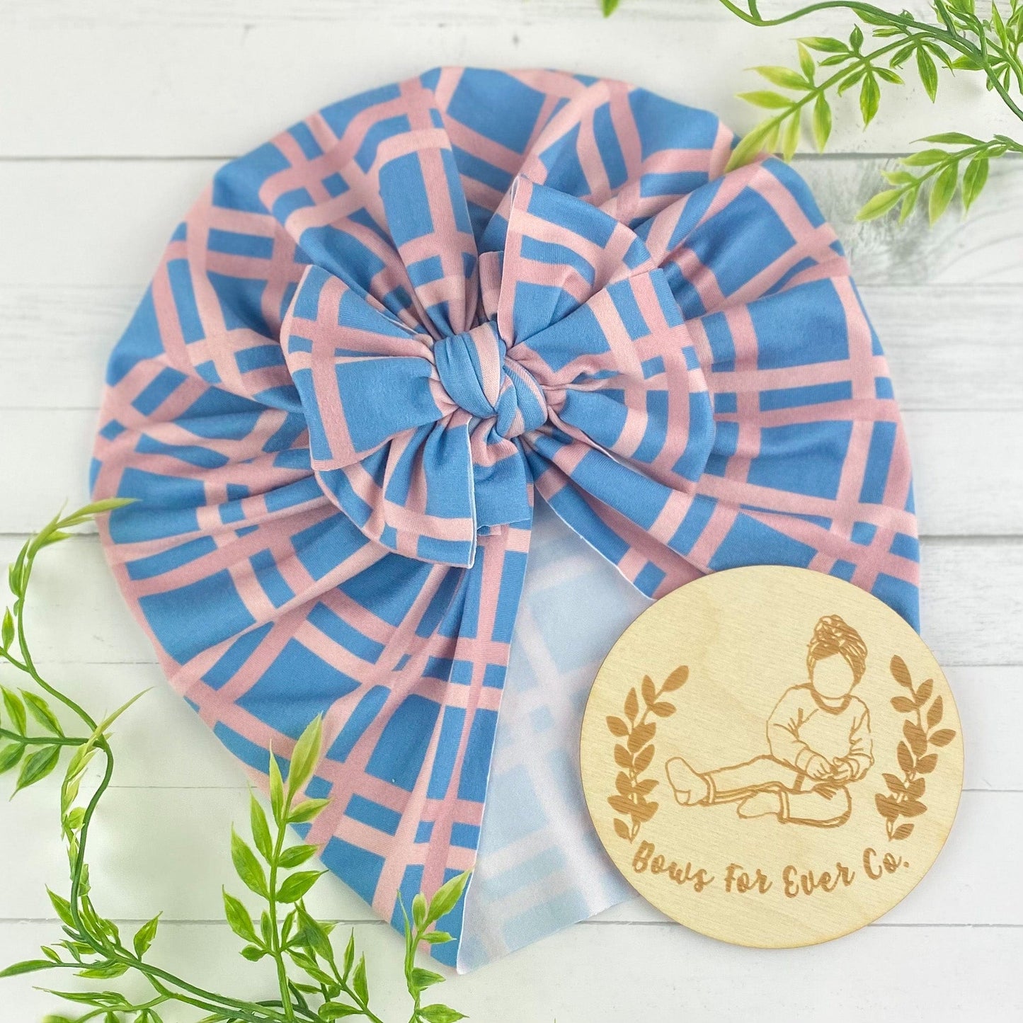 Spring Plaid Turban