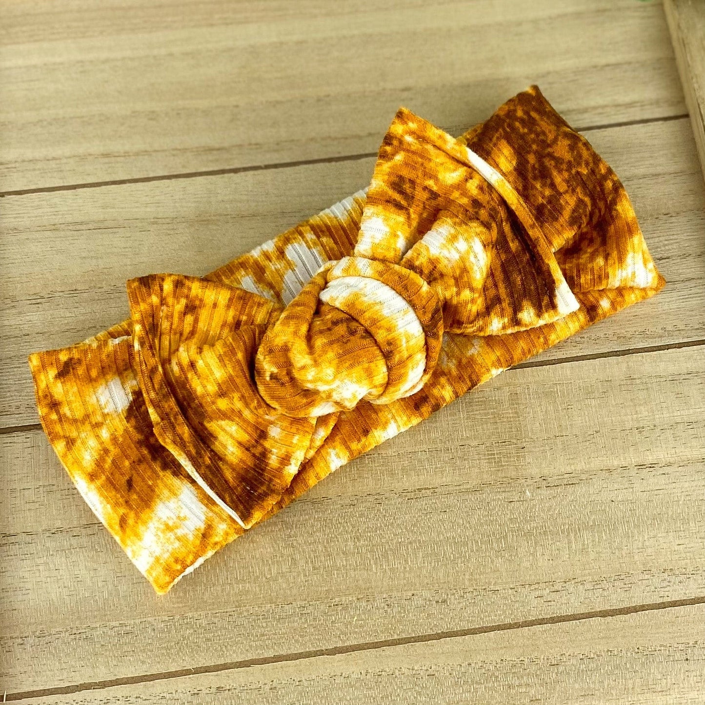 Ribbed Tie Dye Chunky Knot Headwraps