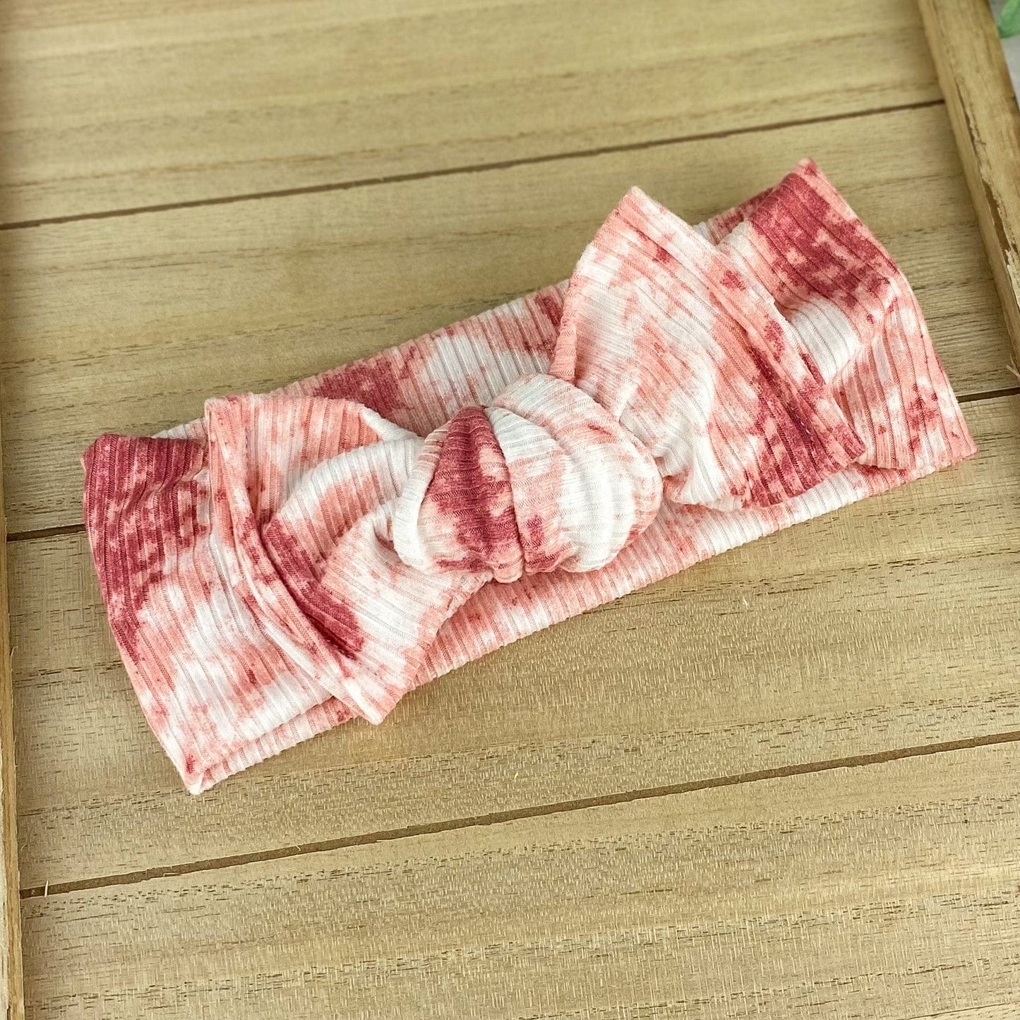 Ribbed Tie Dye Chunky Knot Headwraps