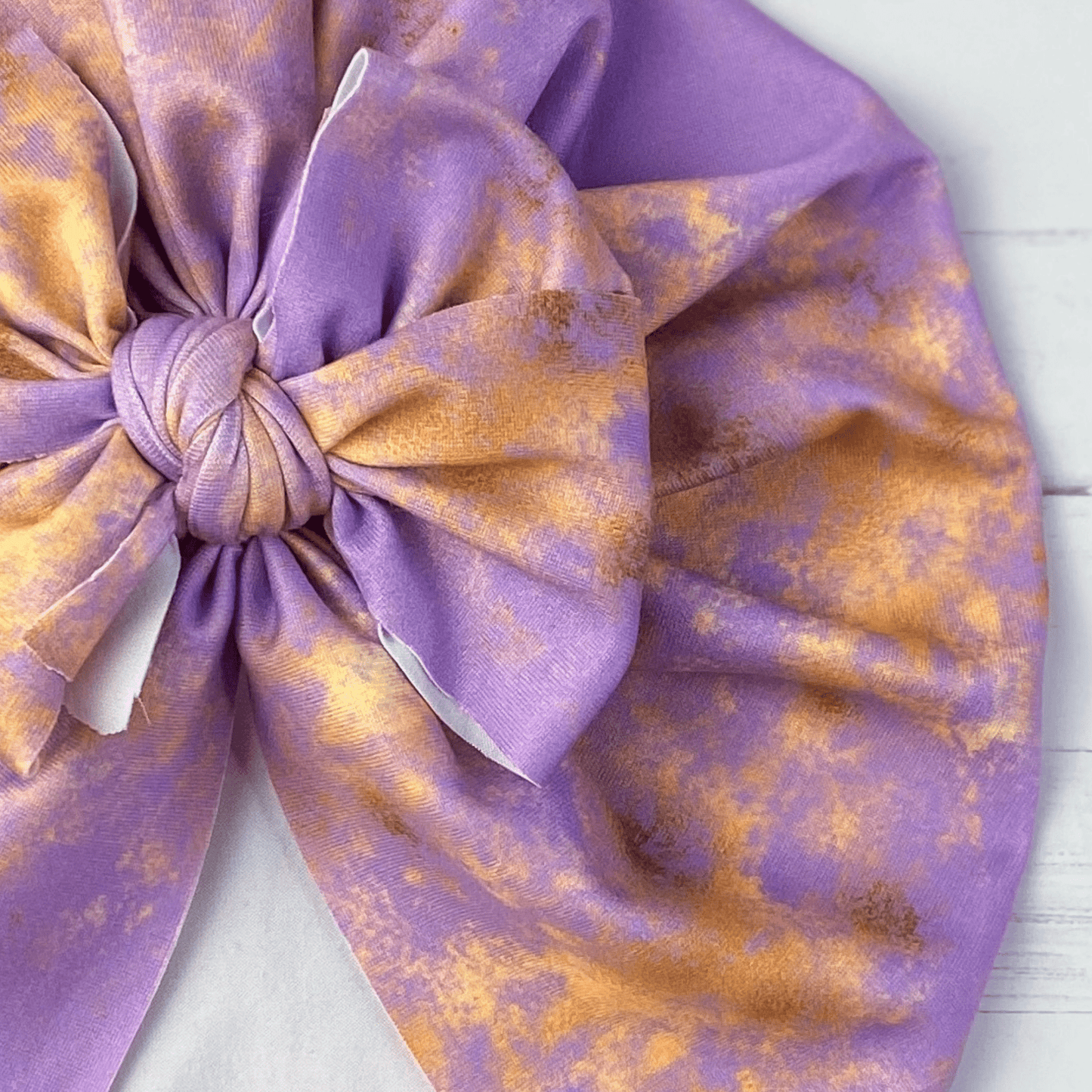 Lavender Gold Grunge Turban