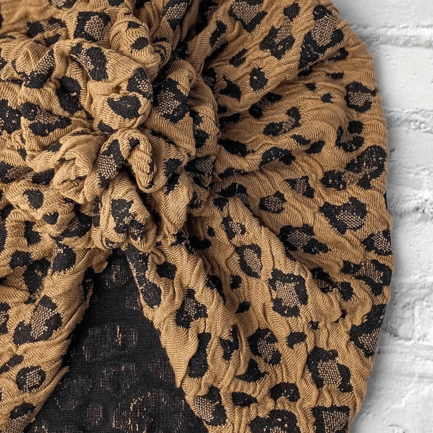 Brown Cheetah Turban