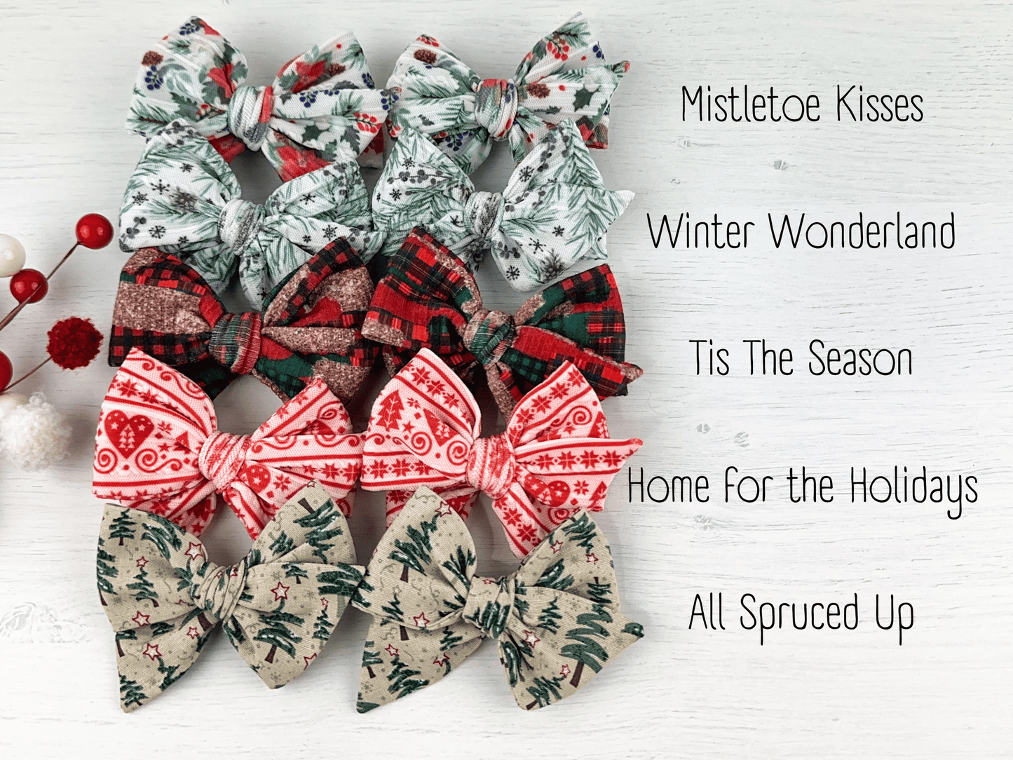 Christmas Pinwheel Bows