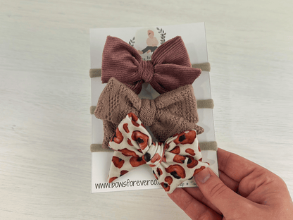 Girly Fall Pinwheel Bows