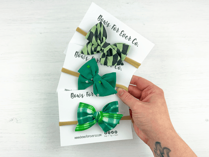 St Patrick's Day Pinwheel Bows