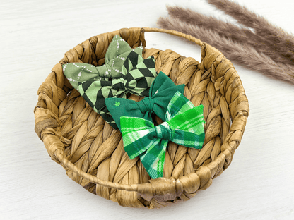 St Patrick's Day Pinwheel Bows