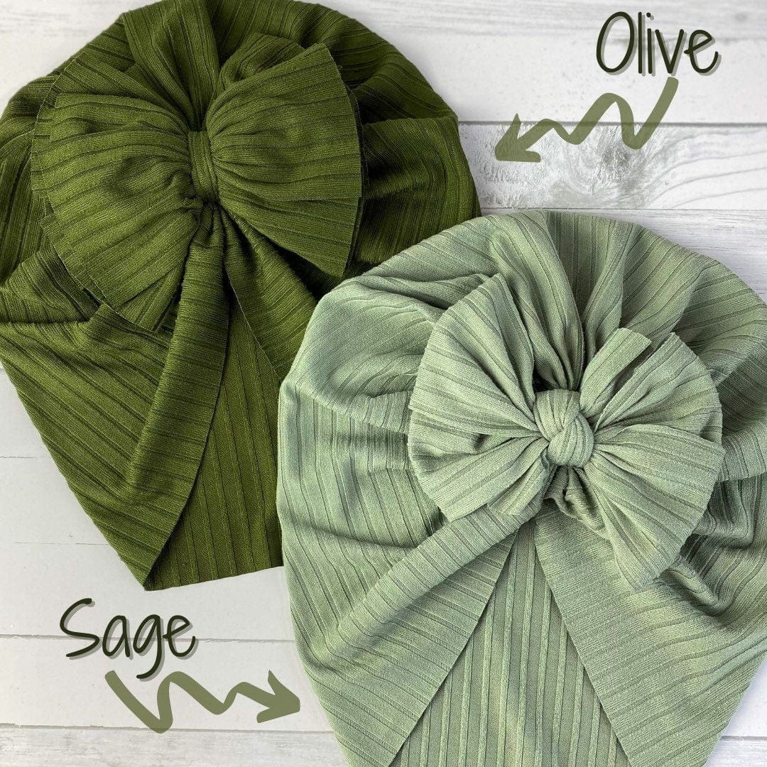 Ribbed Sage Turban