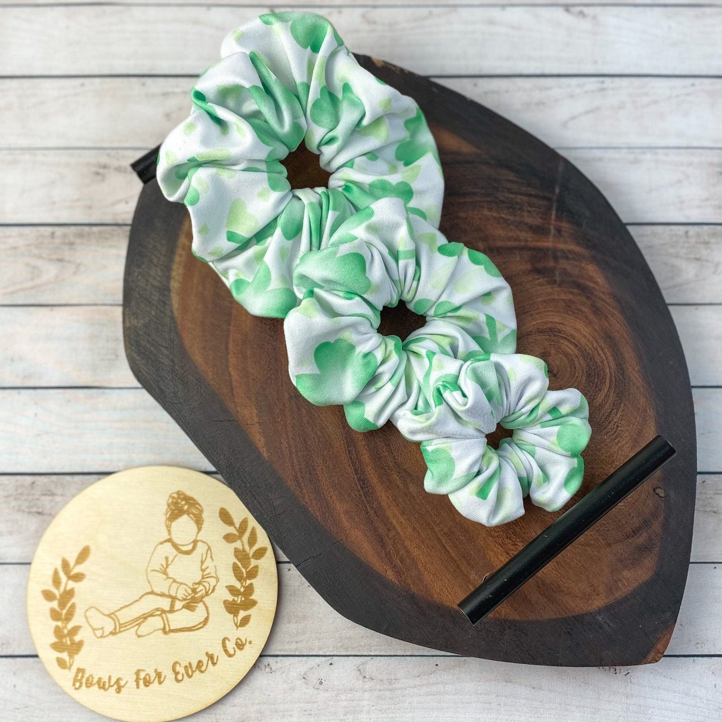 Four Leaf Clover Scrunchie