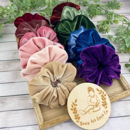 Solid Velvet Scrunchies