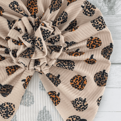 Ribbed Leopard Pumpkins Turban