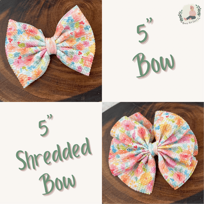 Pastel Summer Floral Bow