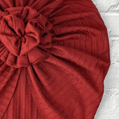 Ribbed Red Spice Turban